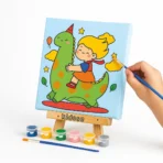 Eğitici Tuval Dinozor Tasarım Kit - Görsel 4